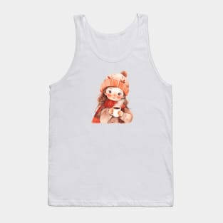 Kawaii winter girl Tank Top